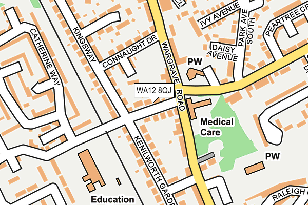 WA12 8QJ map - OS OpenMap – Local (Ordnance Survey) WA12 8QJ map - OS OpenMap – Local (Ordnance Survey)