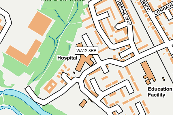 WA12 8RB map - OS OpenMap – Local (Ordnance Survey) WA12 8RB map - OS OpenMap – Local (Ordnance Survey)