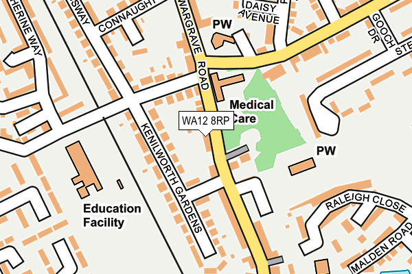 WA12 8RP map - OS OpenMap – Local (Ordnance Survey) WA12 8RP map - OS OpenMap – Local (Ordnance Survey)