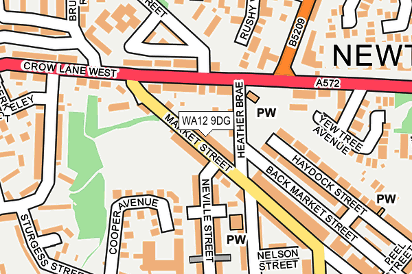 WA12 9DG map - OS OpenMap – Local (Ordnance Survey) WA12 9DG map - OS OpenMap – Local (Ordnance Survey)