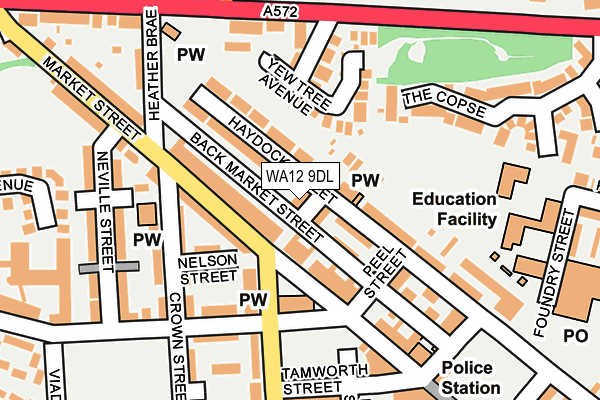 WA12 9DL map - OS OpenMap – Local (Ordnance Survey) WA12 9DL map - OS OpenMap – Local (Ordnance Survey)