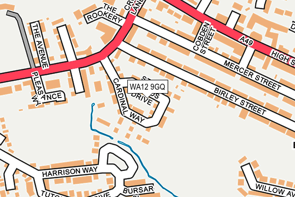 WA12 9GQ map - OS OpenMap – Local (Ordnance Survey) WA12 9GQ map - OS OpenMap – Local (Ordnance Survey)