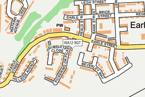 WA12 9GT map - OS OpenMap – Local (Ordnance Survey) WA12 9GT map - OS OpenMap – Local (Ordnance Survey)