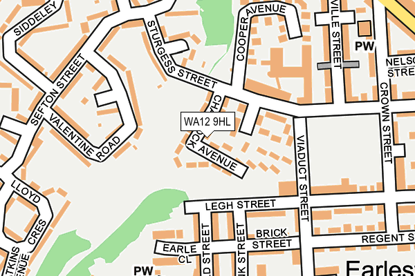 WA12 9HL map - OS OpenMap – Local (Ordnance Survey) WA12 9HL map - OS OpenMap – Local (Ordnance Survey)