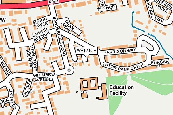 WA12 9JE map - OS OpenMap – Local (Ordnance Survey) WA12 9JE map - OS OpenMap – Local (Ordnance Survey)