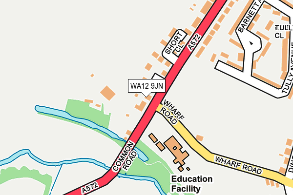 WA12 9JN map - OS OpenMap – Local (Ordnance Survey) WA12 9JN map - OS OpenMap – Local (Ordnance Survey)