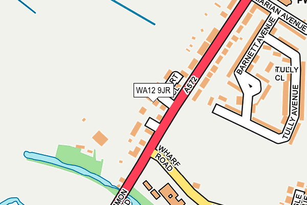 WA12 9JR map - OS OpenMap – Local (Ordnance Survey) WA12 9JR map - OS OpenMap – Local (Ordnance Survey)