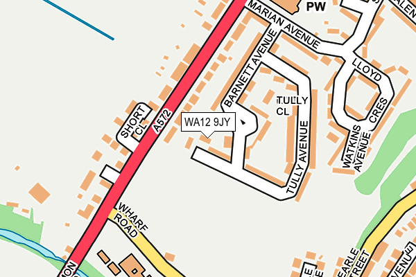 WA12 9JY map - OS OpenMap – Local (Ordnance Survey) WA12 9JY map - OS OpenMap – Local (Ordnance Survey)