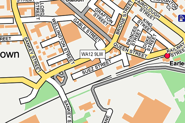 WA12 9LW map - OS OpenMap – Local (Ordnance Survey) WA12 9LW map - OS OpenMap – Local (Ordnance Survey)