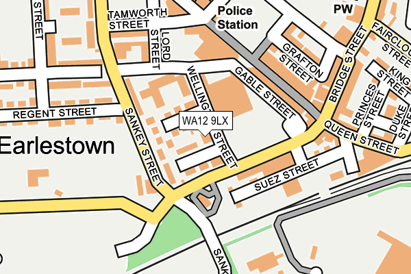 WA12 9LX map - OS OpenMap – Local (Ordnance Survey) WA12 9LX map - OS OpenMap – Local (Ordnance Survey)