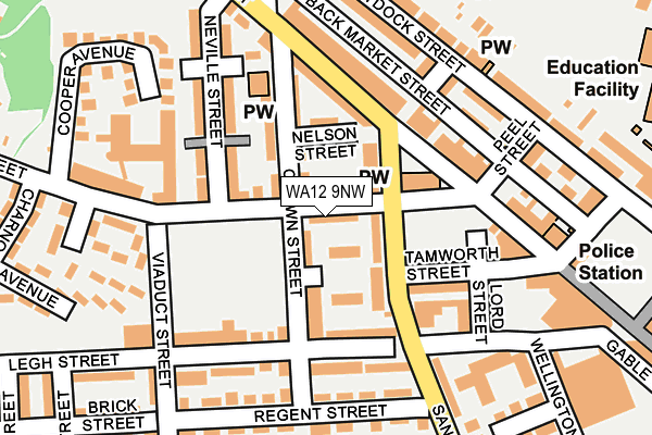 WA12 9NW map - OS OpenMap – Local (Ordnance Survey) WA12 9NW map - OS OpenMap – Local (Ordnance Survey)