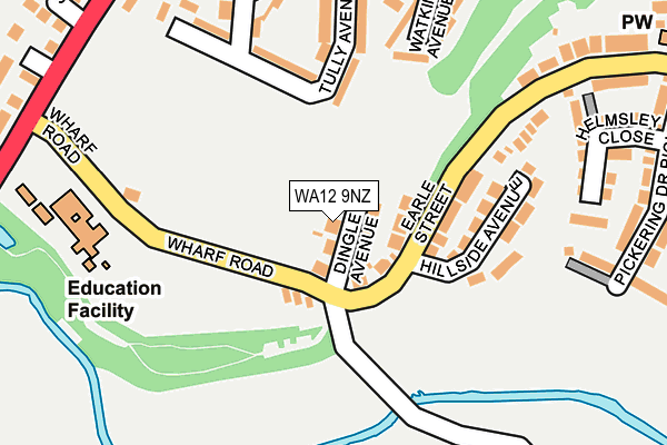 WA12 9NZ map - OS OpenMap – Local (Ordnance Survey) WA12 9NZ map - OS OpenMap – Local (Ordnance Survey)