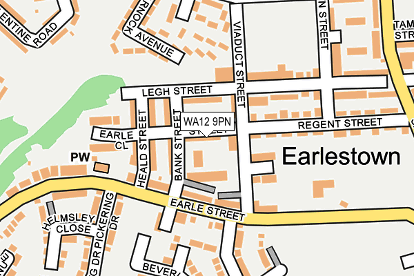 WA12 9PN map - OS OpenMap – Local (Ordnance Survey) WA12 9PN map - OS OpenMap – Local (Ordnance Survey)