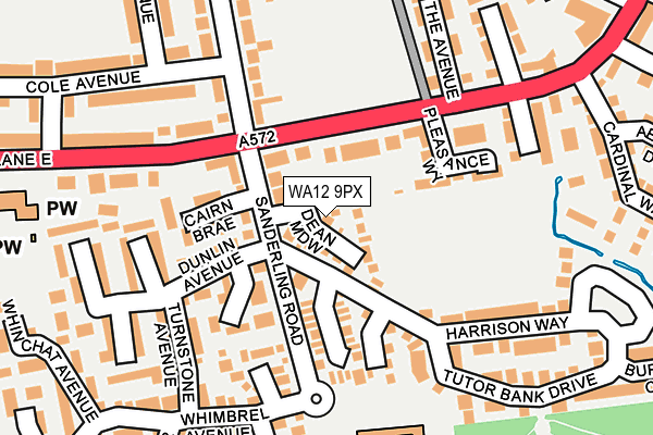 WA12 9PX map - OS OpenMap – Local (Ordnance Survey) WA12 9PX map - OS OpenMap – Local (Ordnance Survey)