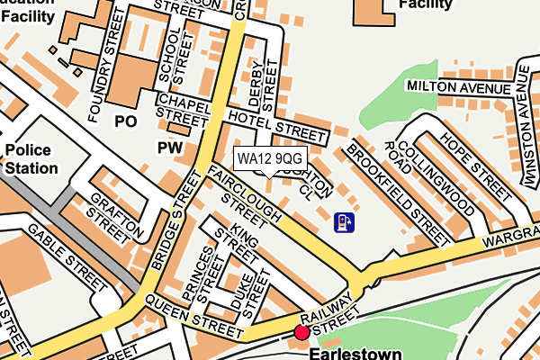 WA12 9QG map - OS OpenMap – Local (Ordnance Survey) WA12 9QG map - OS OpenMap – Local (Ordnance Survey)