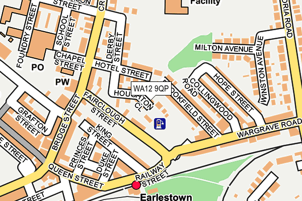 WA12 9QP map - OS OpenMap – Local (Ordnance Survey) WA12 9QP map - OS OpenMap – Local (Ordnance Survey)