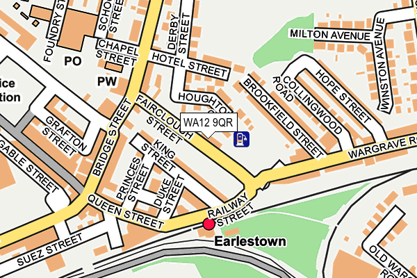 WA12 9QR map - OS OpenMap – Local (Ordnance Survey) WA12 9QR map - OS OpenMap – Local (Ordnance Survey)