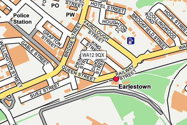 WA12 9QX map - OS OpenMap – Local (Ordnance Survey) WA12 9QX map - OS OpenMap – Local (Ordnance Survey)