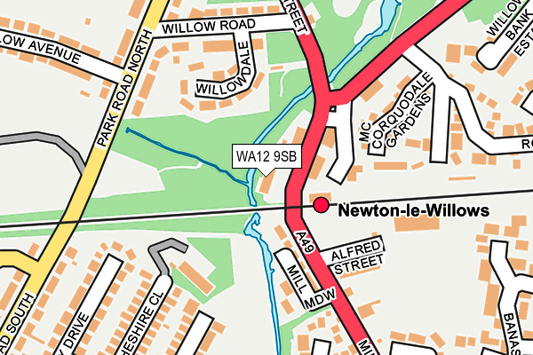 WA12 9SB map - OS OpenMap – Local (Ordnance Survey) WA12 9SB map - OS OpenMap – Local (Ordnance Survey)