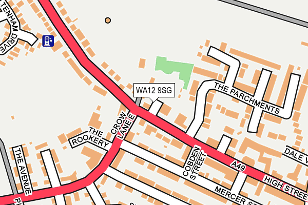 WA12 9SG map - OS OpenMap – Local (Ordnance Survey) WA12 9SG map - OS OpenMap – Local (Ordnance Survey)
