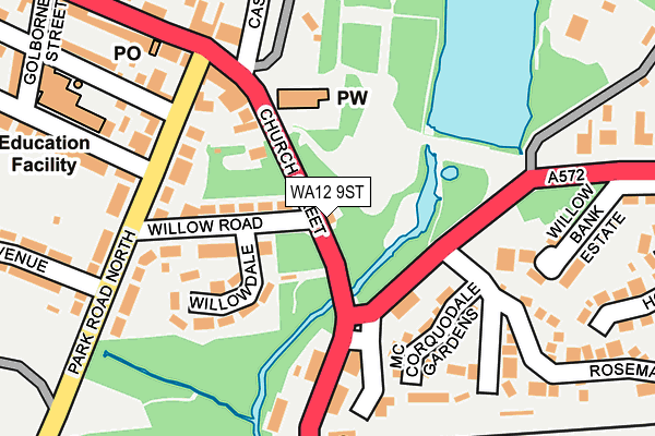 WA12 9ST map - OS OpenMap – Local (Ordnance Survey) WA12 9ST map - OS OpenMap – Local (Ordnance Survey)