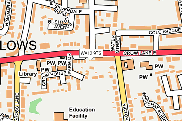 WA12 9TS map - OS OpenMap – Local (Ordnance Survey) WA12 9TS map - OS OpenMap – Local (Ordnance Survey)