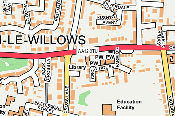 WA12 9TU map - OS OpenMap – Local (Ordnance Survey) WA12 9TU map - OS OpenMap – Local (Ordnance Survey)