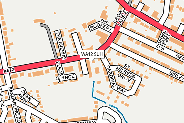 WA12 9UH map - OS OpenMap – Local (Ordnance Survey) WA12 9UH map - OS OpenMap – Local (Ordnance Survey)