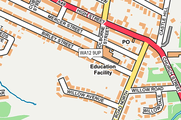 WA12 9UP map - OS OpenMap – Local (Ordnance Survey) WA12 9UP map - OS OpenMap – Local (Ordnance Survey)