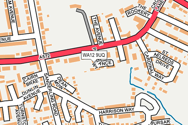 WA12 9UQ map - OS OpenMap – Local (Ordnance Survey) WA12 9UQ map - OS OpenMap – Local (Ordnance Survey)