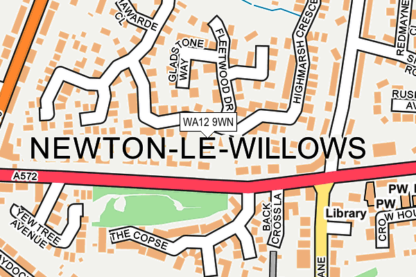 WA12 9WN map - OS OpenMap – Local (Ordnance Survey) WA12 9WN map - OS OpenMap – Local (Ordnance Survey)