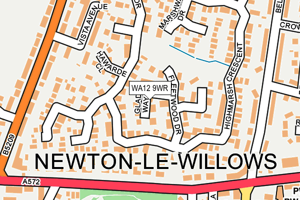 WA12 9WR map - OS OpenMap – Local (Ordnance Survey) WA12 9WR map - OS OpenMap – Local (Ordnance Survey)