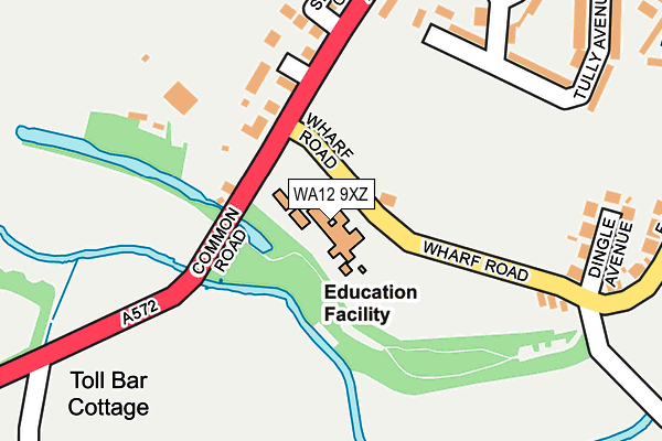 WA12 9XZ map - OS OpenMap – Local (Ordnance Survey) WA12 9XZ map - OS OpenMap – Local (Ordnance Survey)
