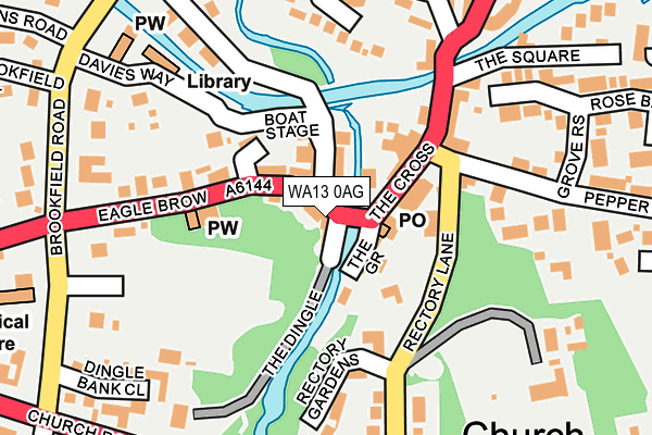 WA13 0AG map - OS OpenMap – Local (Ordnance Survey) WA13 0AG map - OS OpenMap – Local (Ordnance Survey)