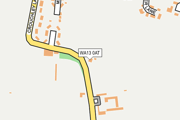 WA13 0AT map - OS OpenMap – Local (Ordnance Survey) WA13 0AT map - OS OpenMap – Local (Ordnance Survey)