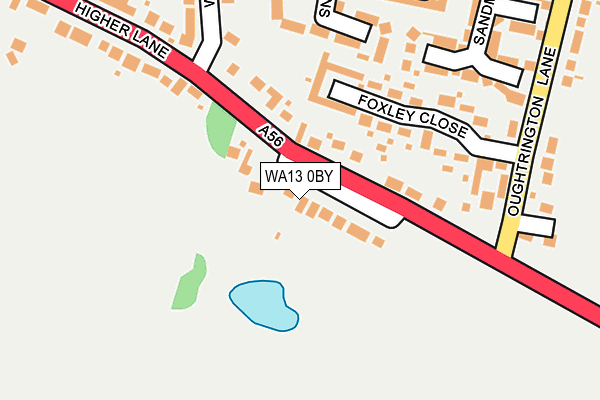 WA13 0BY map - OS OpenMap – Local (Ordnance Survey) WA13 0BY map - OS OpenMap – Local (Ordnance Survey)