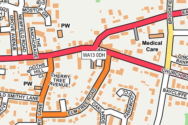 WA13 0DH map - OS OpenMap – Local (Ordnance Survey) WA13 0DH map - OS OpenMap – Local (Ordnance Survey)