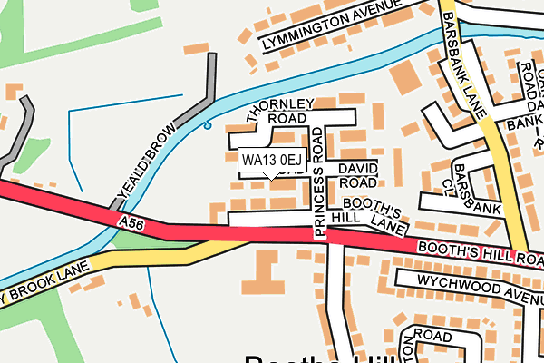 WA13 0EJ map - OS OpenMap – Local (Ordnance Survey) WA13 0EJ map - OS OpenMap – Local (Ordnance Survey)