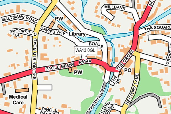 WA13 0GL map - OS OpenMap – Local (Ordnance Survey) WA13 0GL map - OS OpenMap – Local (Ordnance Survey)
