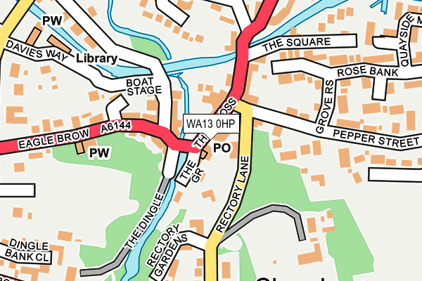 WA13 0HP map - OS OpenMap – Local (Ordnance Survey) WA13 0HP map - OS OpenMap – Local (Ordnance Survey)