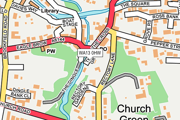 WA13 0HW map - OS OpenMap – Local (Ordnance Survey) WA13 0HW map - OS OpenMap – Local (Ordnance Survey)
