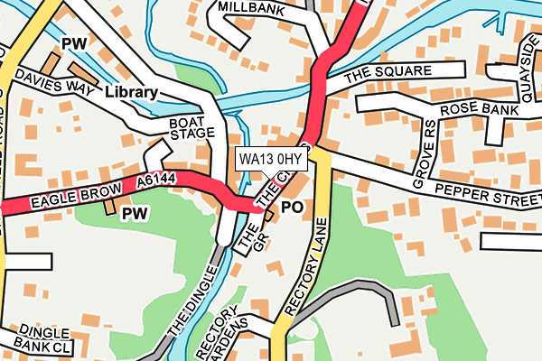 WA13 0HY map - OS OpenMap – Local (Ordnance Survey) WA13 0HY map - OS OpenMap – Local (Ordnance Survey)
