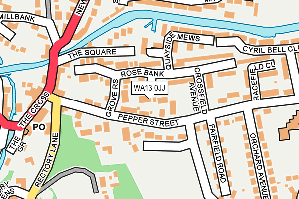 WA13 0JJ map - OS OpenMap – Local (Ordnance Survey) WA13 0JJ map - OS OpenMap – Local (Ordnance Survey)