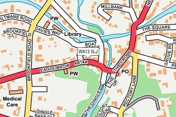 WA13 0LJ map - OS OpenMap – Local (Ordnance Survey) WA13 0LJ map - OS OpenMap – Local (Ordnance Survey)