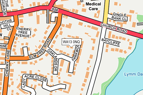 WA13 0NQ map - OS OpenMap – Local (Ordnance Survey) WA13 0NQ map - OS OpenMap – Local (Ordnance Survey)