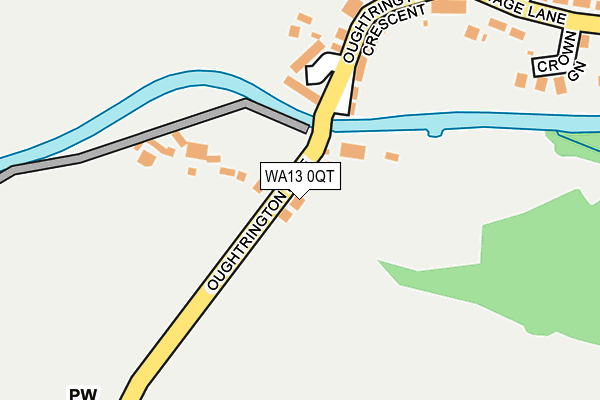 WA13 0QT map - OS OpenMap – Local (Ordnance Survey) WA13 0QT map - OS OpenMap – Local (Ordnance Survey)
