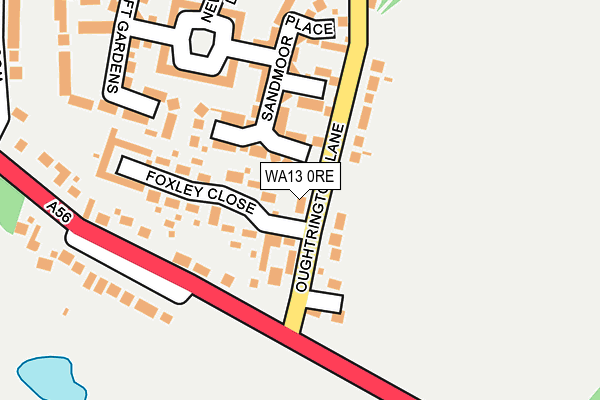 WA13 0RE map - OS OpenMap – Local (Ordnance Survey) WA13 0RE map - OS OpenMap – Local (Ordnance Survey)