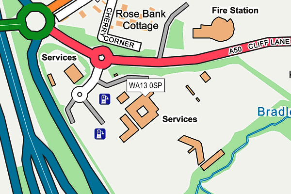 WA13 0SP map - OS OpenMap – Local (Ordnance Survey) WA13 0SP map - OS OpenMap – Local (Ordnance Survey)