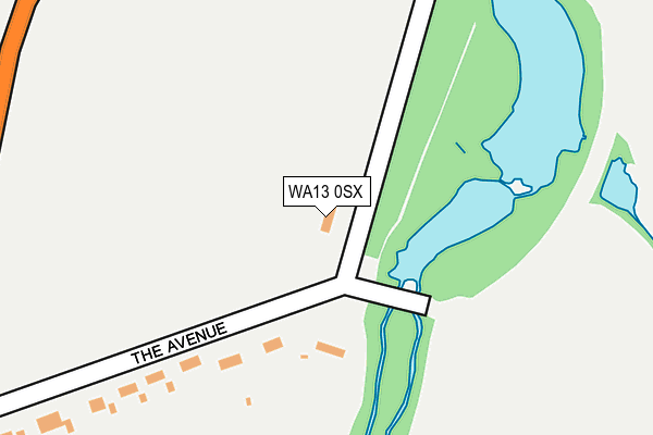 WA13 0SX map - OS OpenMap – Local (Ordnance Survey) WA13 0SX map - OS OpenMap – Local (Ordnance Survey)