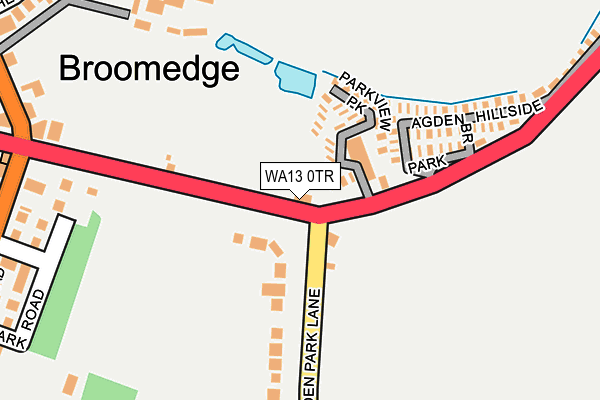 WA13 0TR map - OS OpenMap – Local (Ordnance Survey) WA13 0TR map - OS OpenMap – Local (Ordnance Survey)